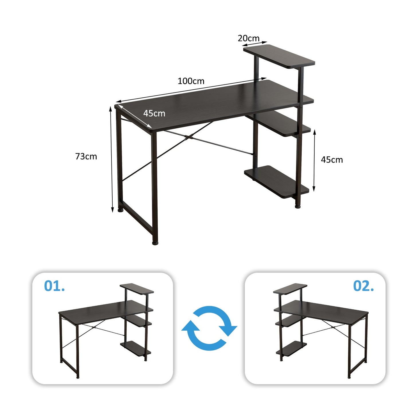 Home Office Desk-white