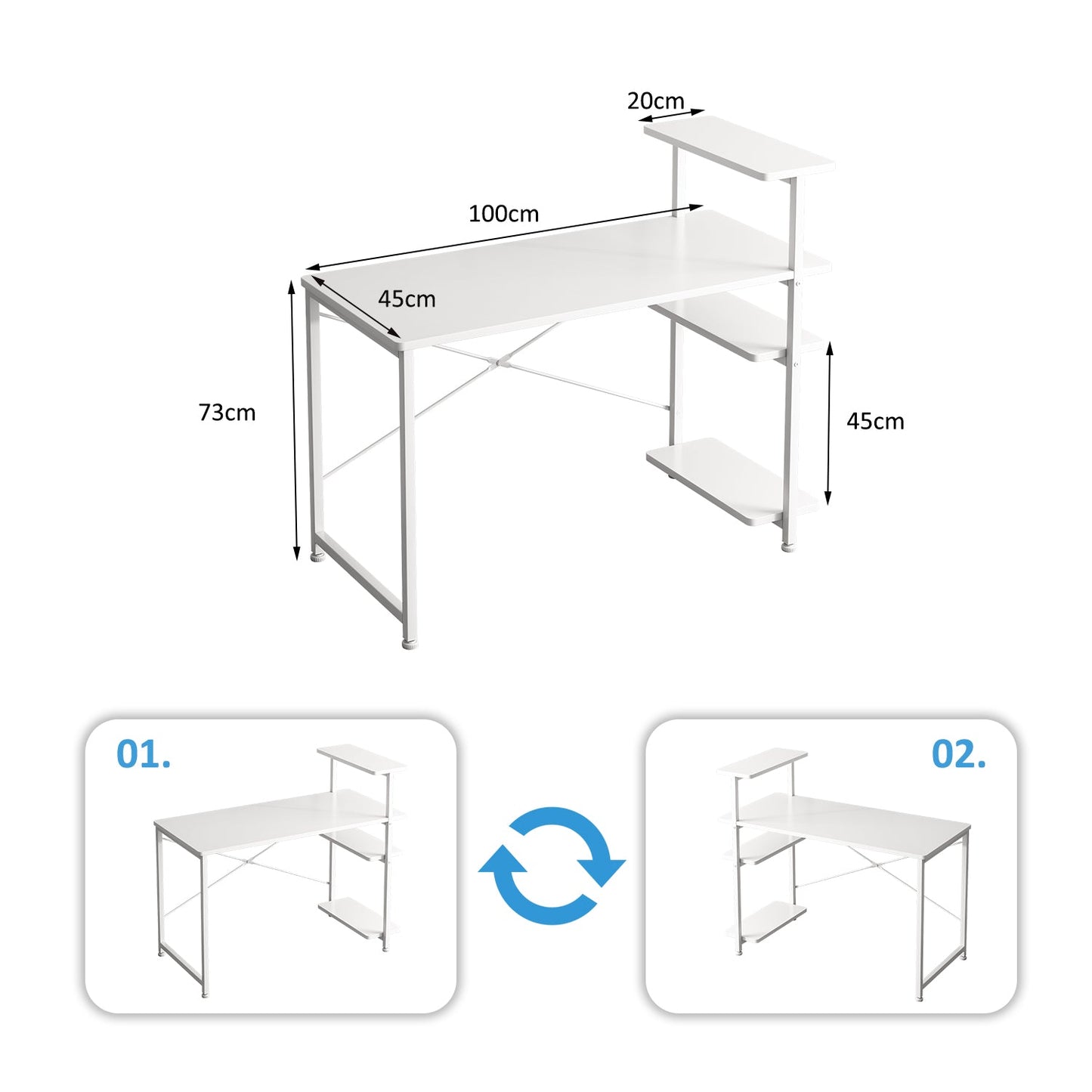 Home Office Desk-white