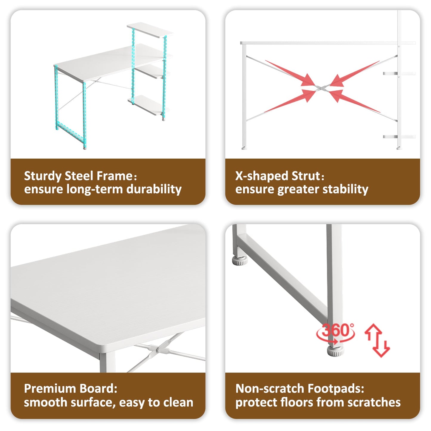 Home Office Desk-white